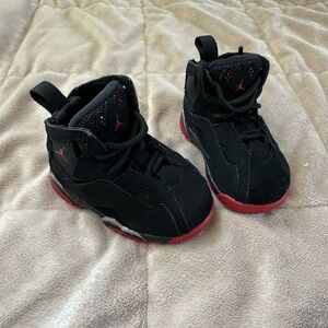 Jordan Kids Black and Red Shoes
